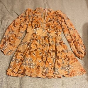 Flying Tomato Textured Floral Dress